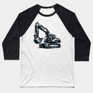 Excavator Baseball T-Shirt